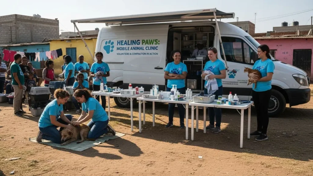 Volunteer-run Mobile Veterinary Clinics for Stray Animals in Underserved Communities