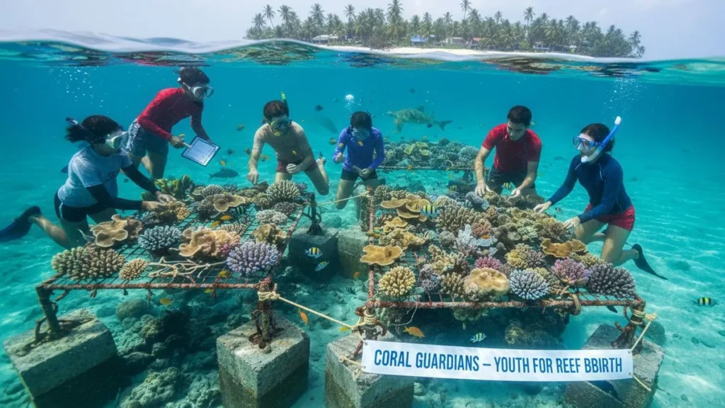 Affordable Coral Reef Rehabilitation Initiatives Engaging Youth in Small Island Developing States